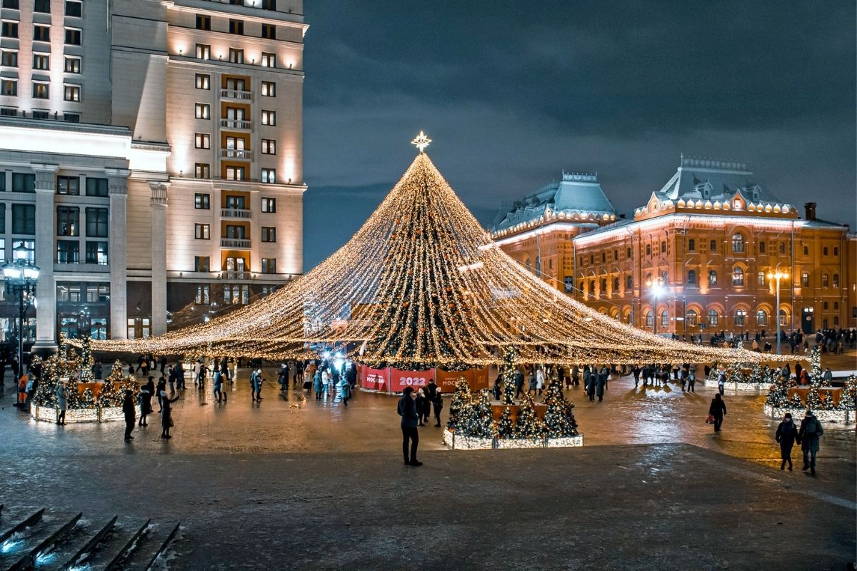 Moskova Noel şehrine dönüştü